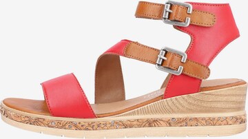 REMONTE Sandalen met riem in Rood