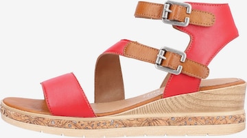 REMONTE Sandalen met riem in Rood