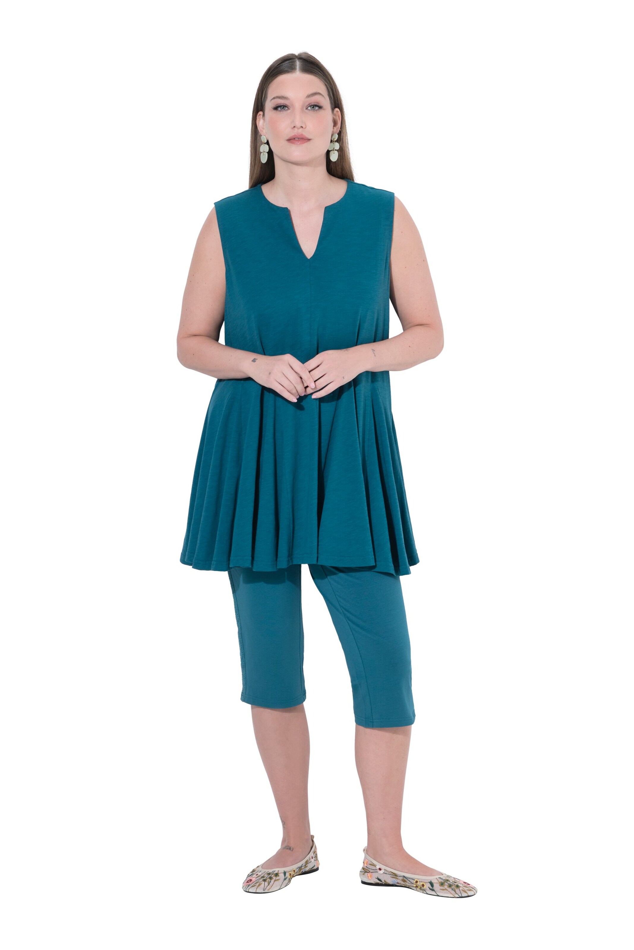 Ulla Popken Tuniek in Blauw: voorkant