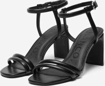 Bianco Strap Sandals 'CHERRY' in Black