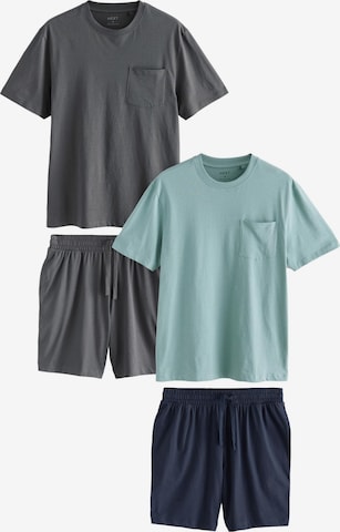 Next - Pijama corto en azul: frente