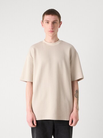 HUGO Shirt 'Nuwaffle' in Beige: front