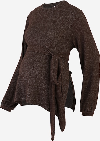 MAMALICIOUS - Camiseta 'MLAlice Vita' en marrón: frente