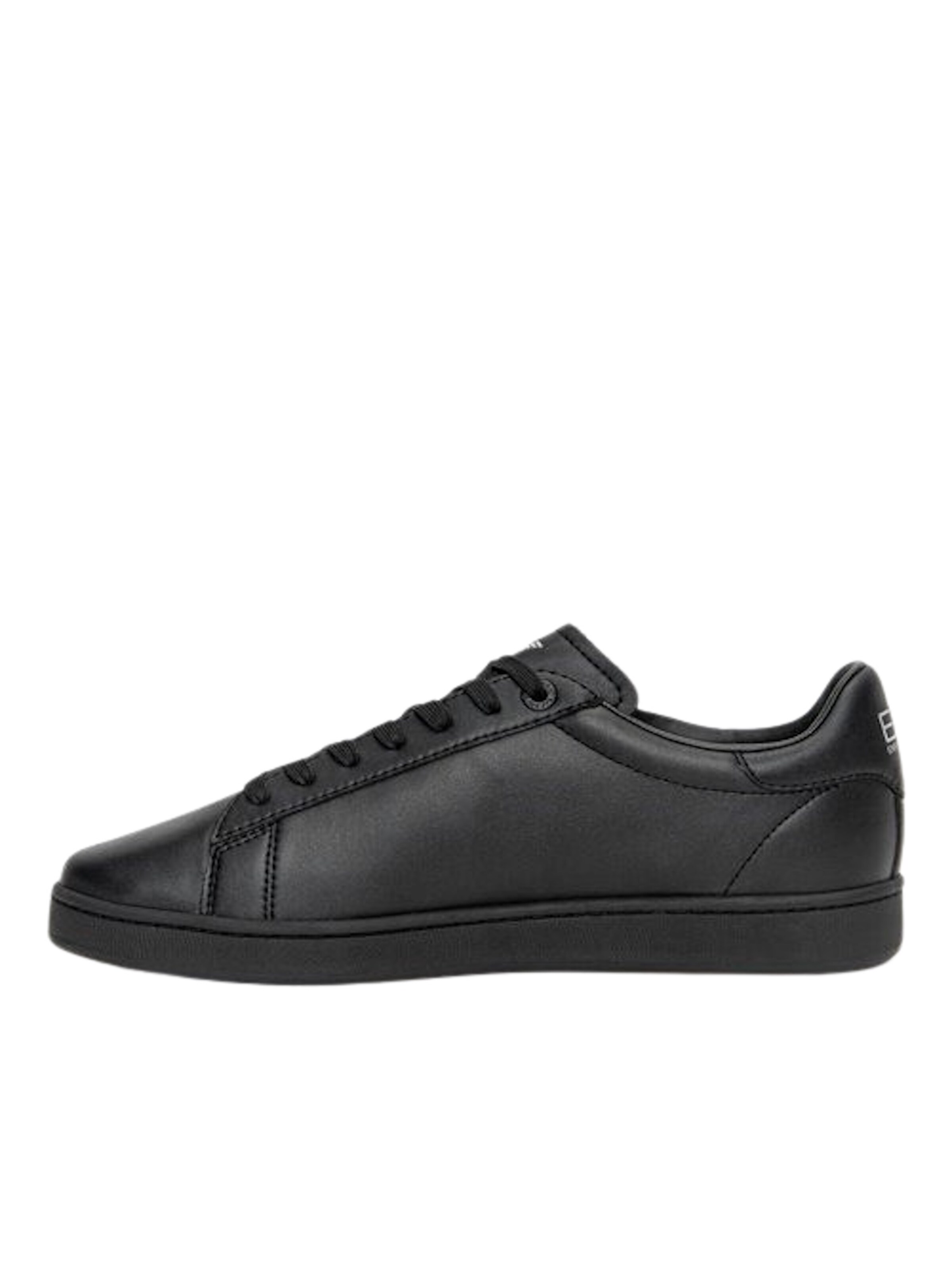 Baskets basses EA7 Emporio Armani en noir : devant