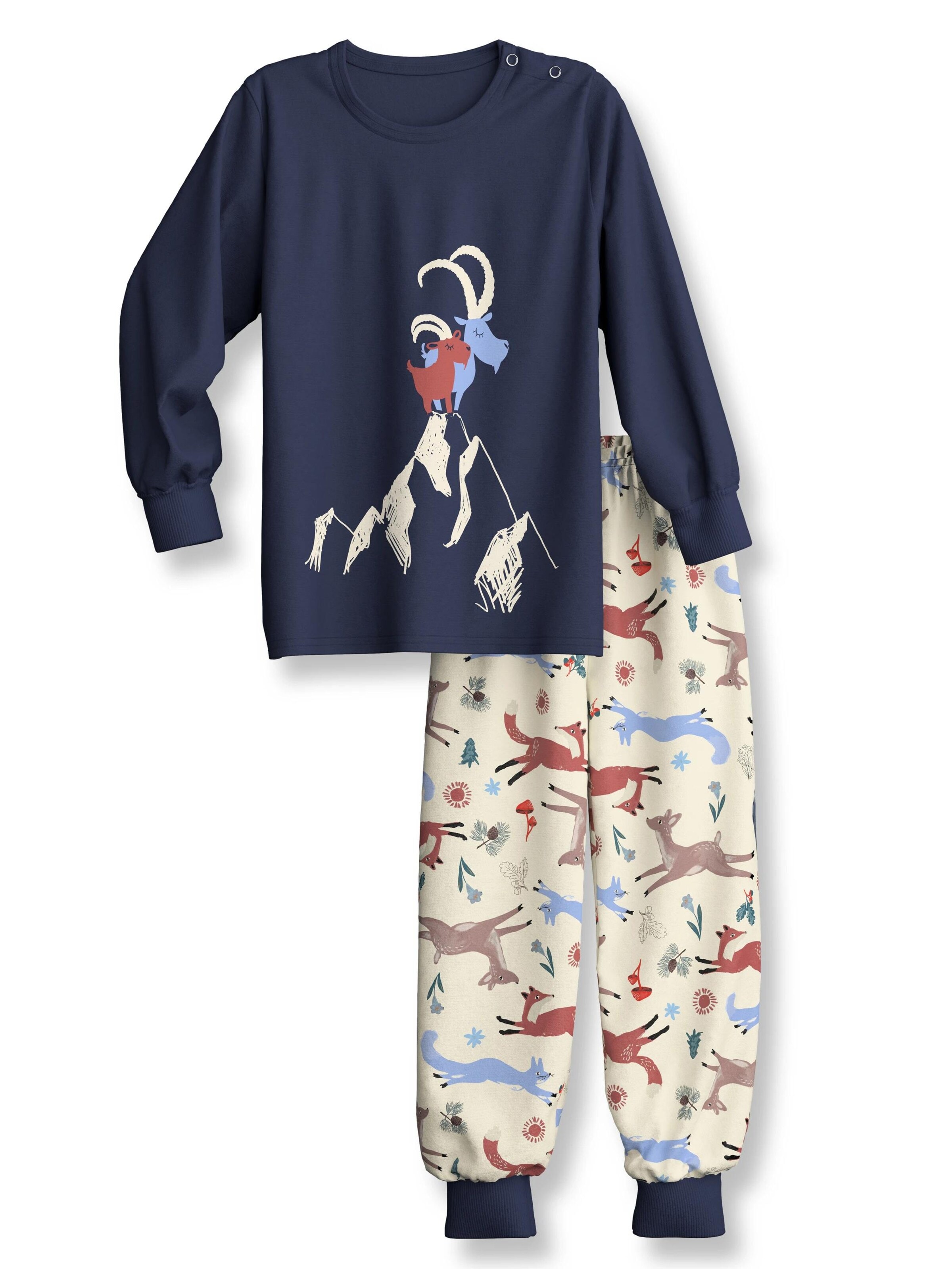 CALIDA Nachtkledij 'Toddlers Outdoor' in Blauw: voorkant