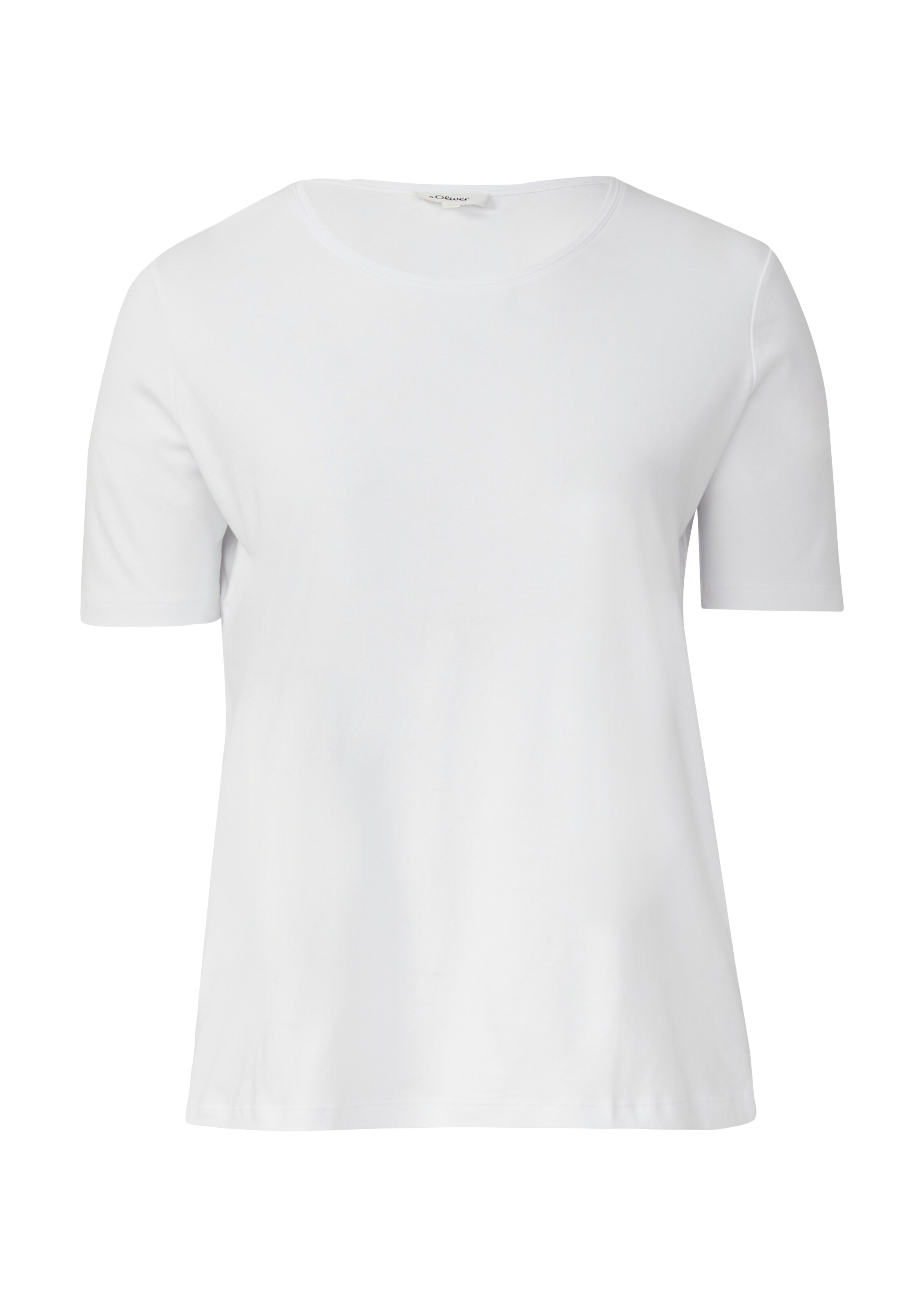 s.Oliver Red Label Plus Shirt in Wit: voorkant