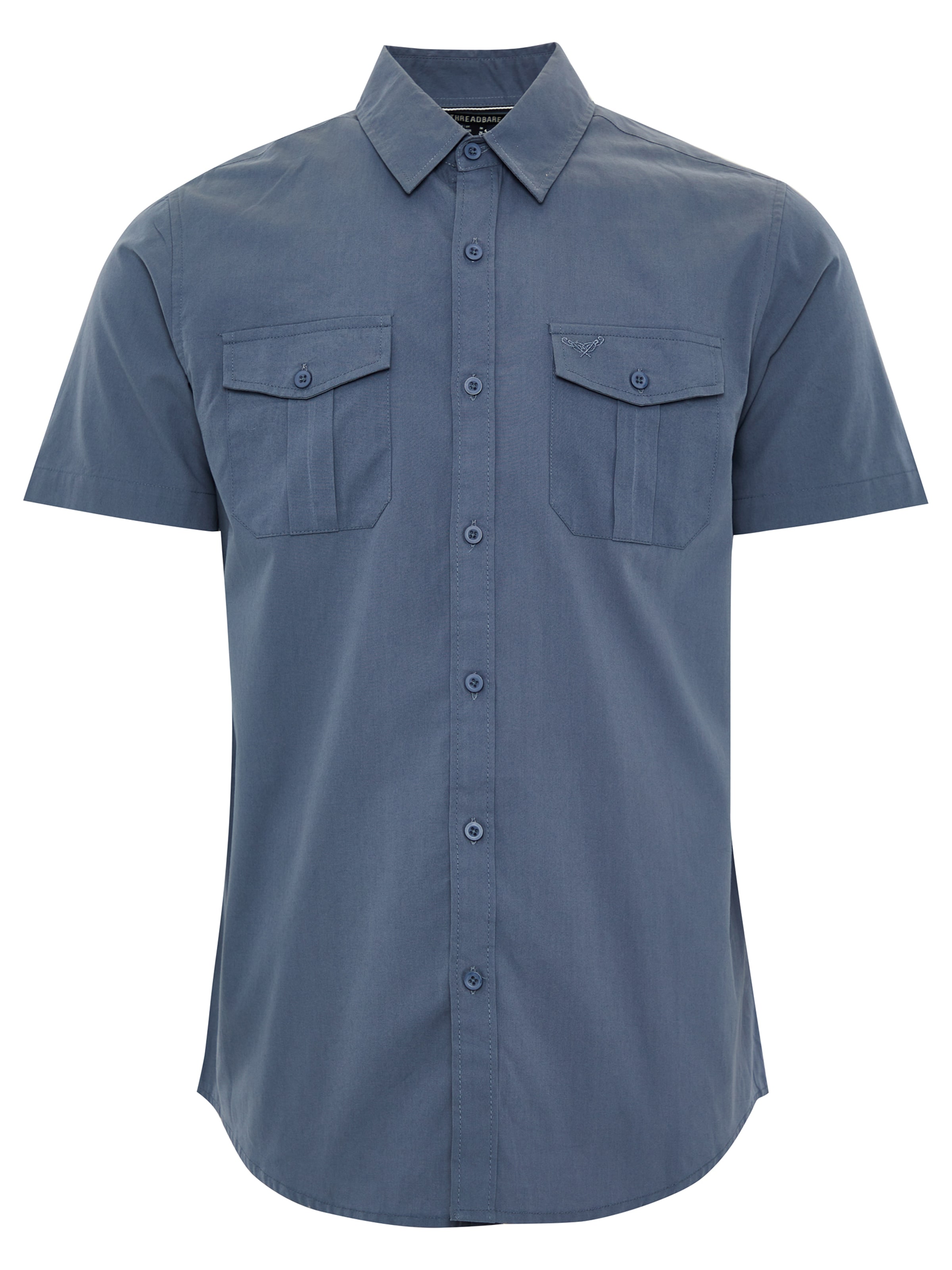 Threadbare Hemd 'Furore' in Blau: Vorderseite