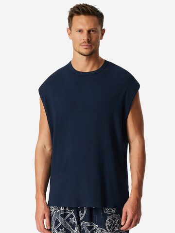 SCHIESSER Shirt 'SCHIESSER 150 YEARS' in Blauw: voorkant