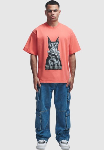 T-Shirt 'Doberman' 2Y Studios en rouge