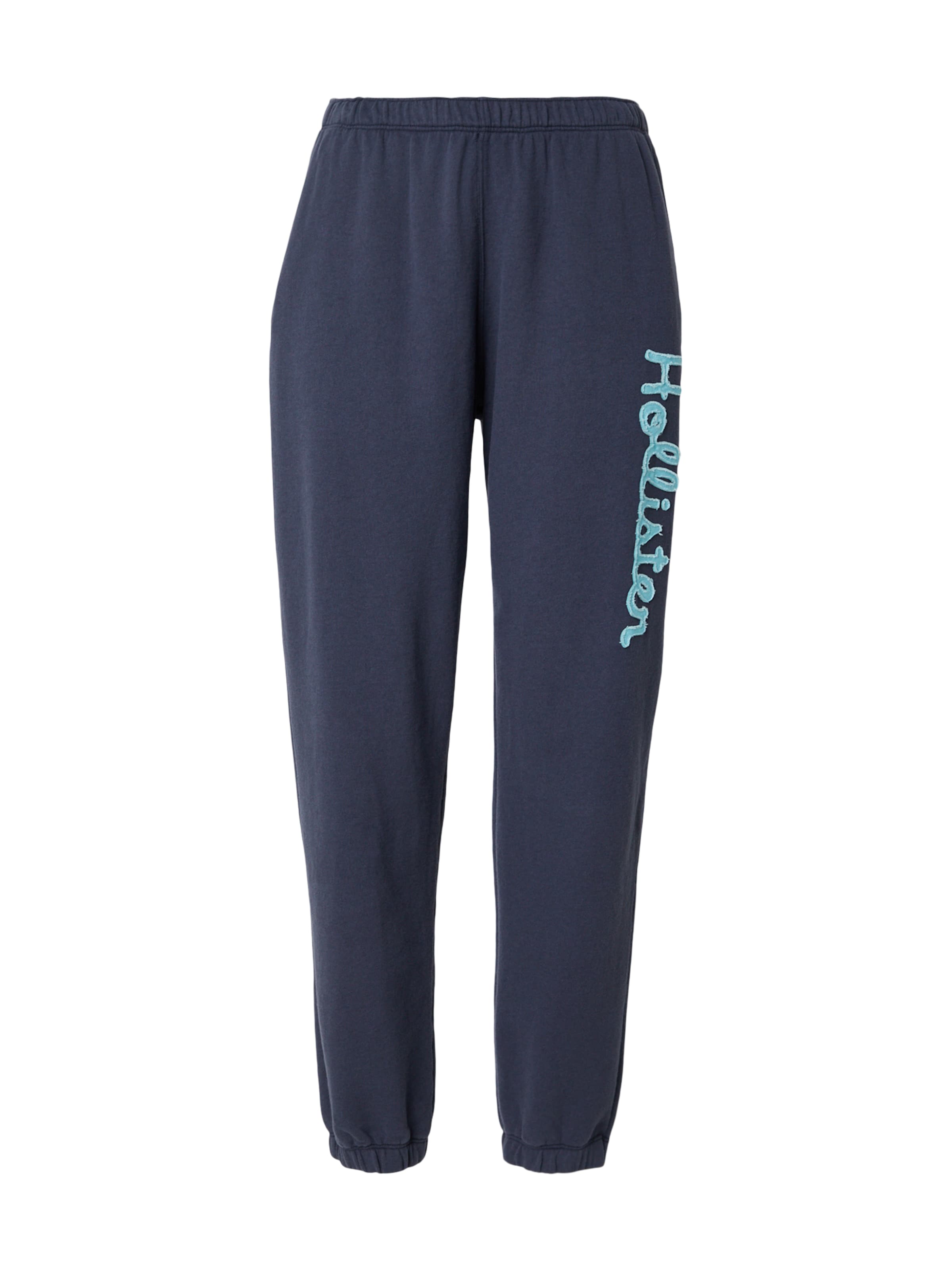 HOLLISTER Normální Kalhoty 'Apr2 Terry' – modrá: přední strana