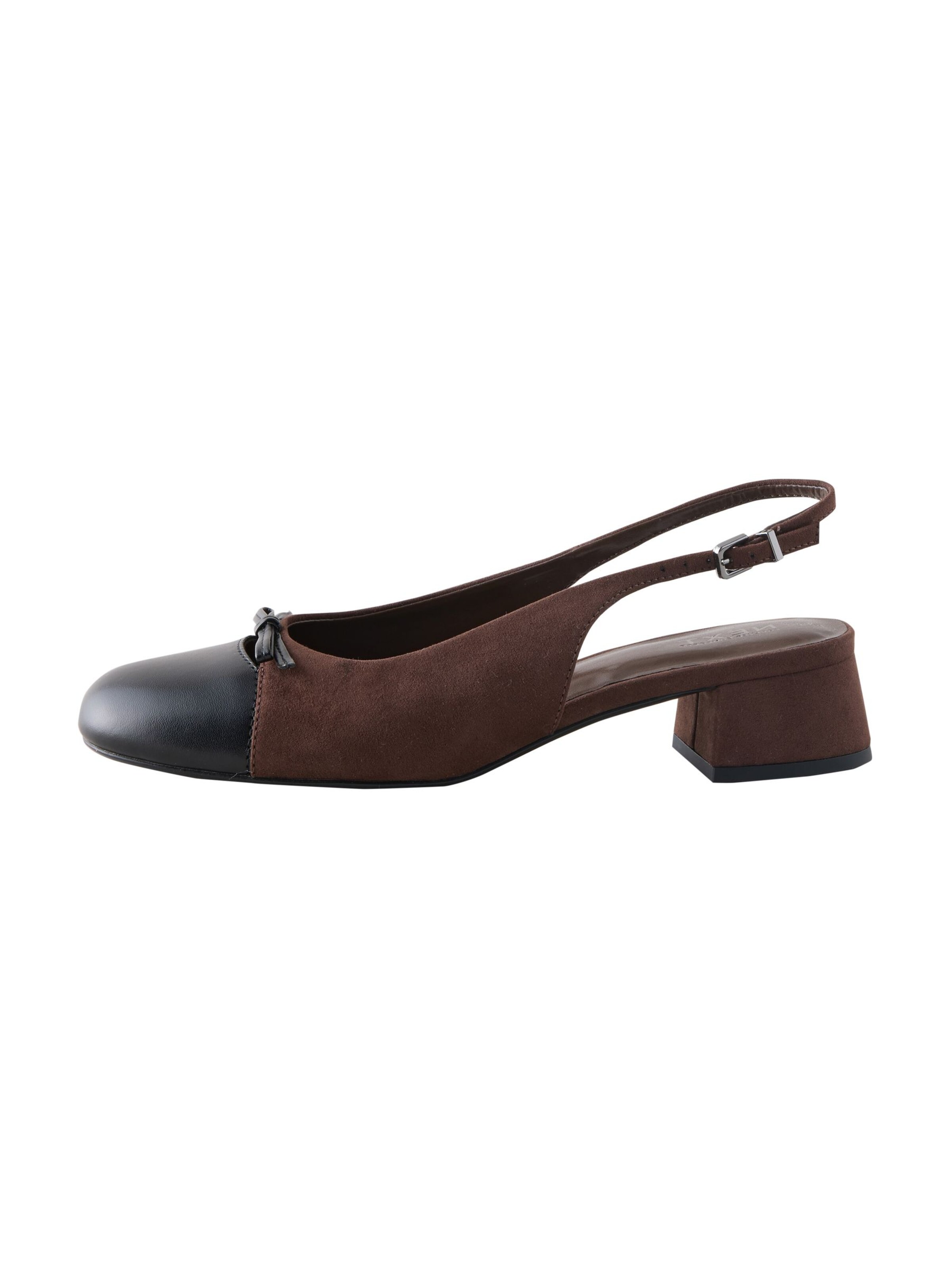 Next Slingpumps 'Forever Comfort' in de kleur Chocoladebruin / Zwart, Productweergave