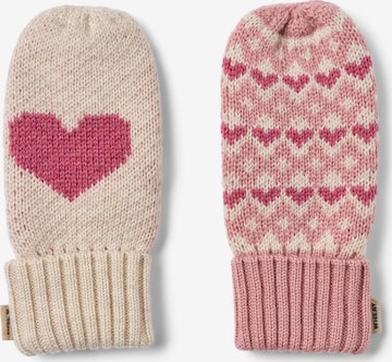 WHEAT Gloves in Pink: front