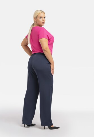 Regular Pantalon à plis 'ANSELMA ' Karko en bleu