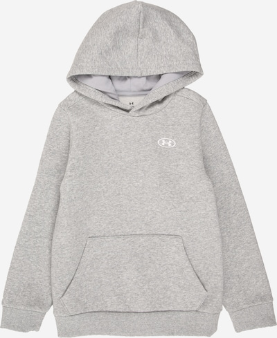 UNDER ARMOUR Sportska sweater majica 'RIVAL' veličine 116-122 u siva melange / bijela, Pregled proizvoda