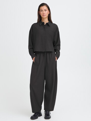 ICHI Loose fit Pants 'IXTRINE' in Grey