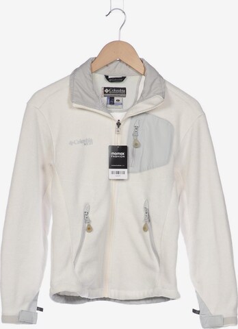 COLUMBIA Sweatshirt & Zip-Up Hoodie in S in White: front