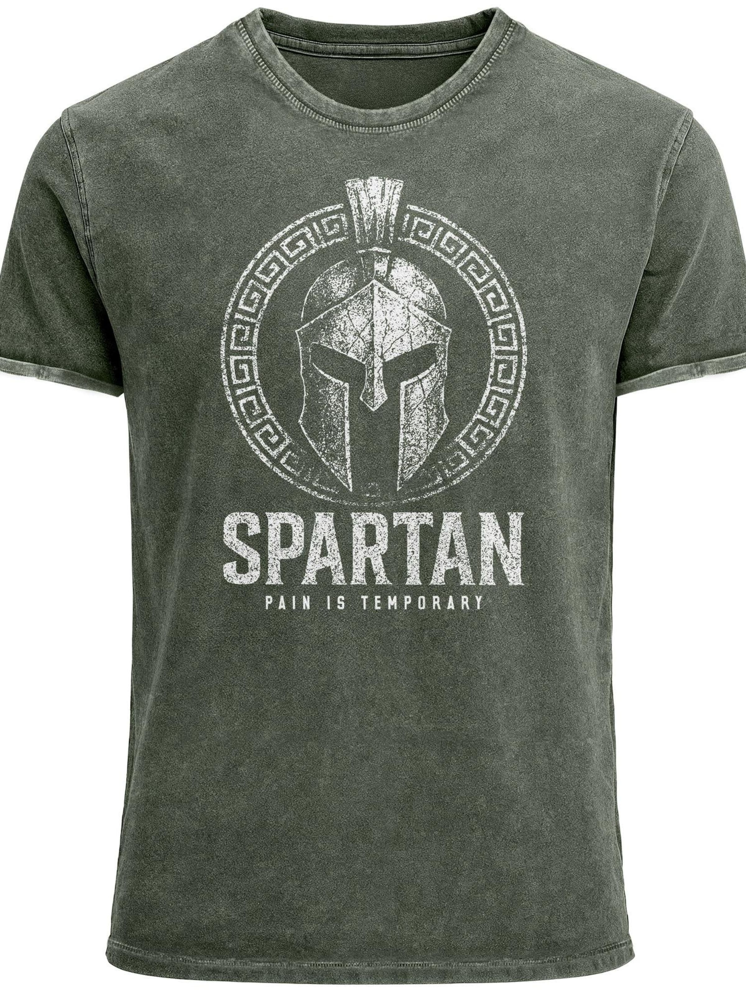 Neverless Shirt 'Spartan' in Green: front