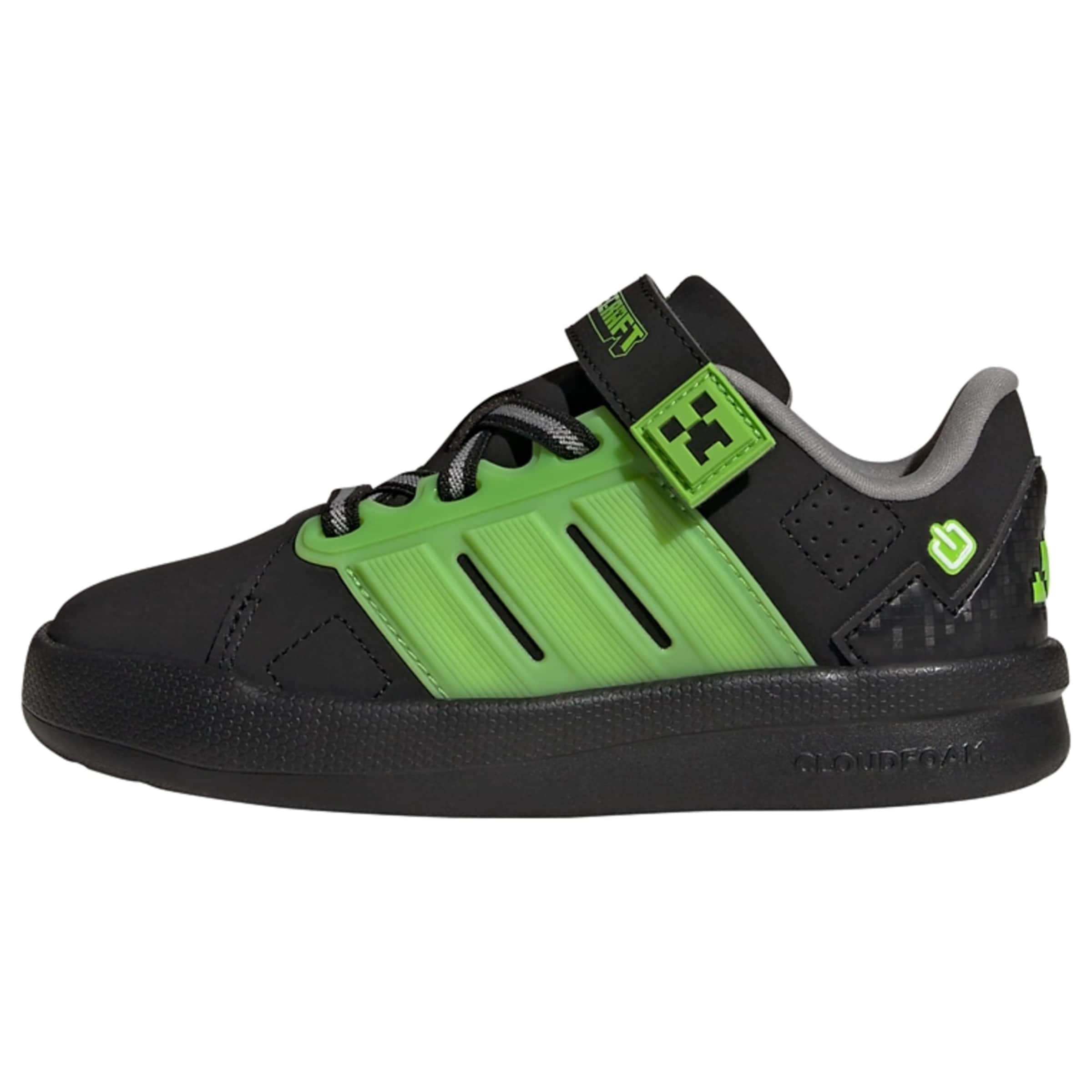 ADIDAS SPORTSWEAR - Sapatilhas 'Minecraft Lightorama Court' em preto: frente