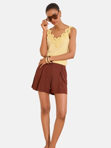 Lipsy Top in Gelb: Vorderseite