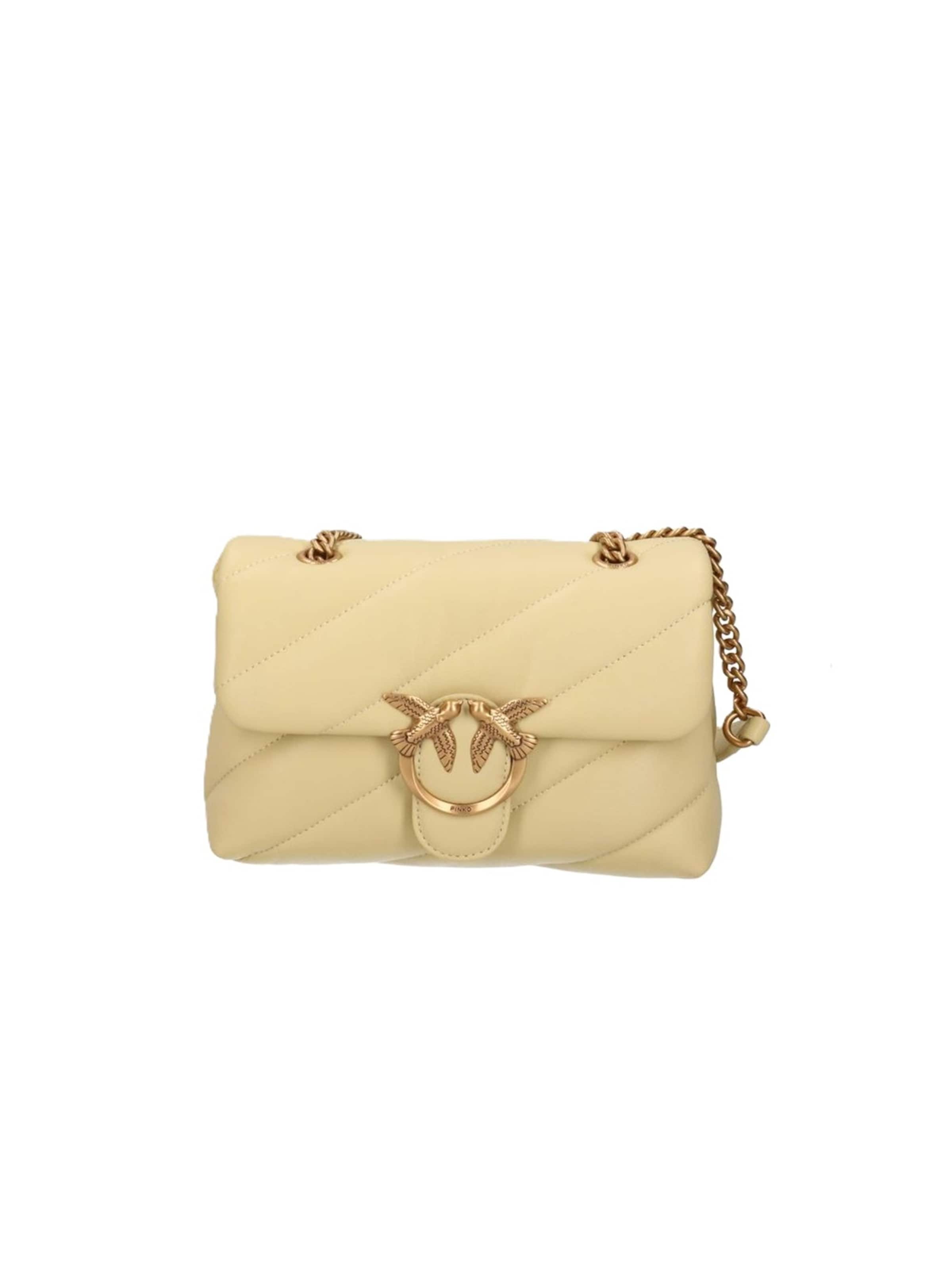 Borsa a spalla '100039 A0F2' di PINKO in giallo: frontale