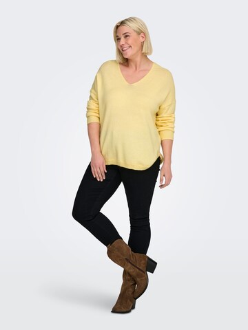 ONLY Carmakoma Sweater 'CARMargareta' in Yellow