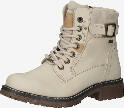 TOM TAILOR Lace-Up Ankle Boots in Beige, Item view