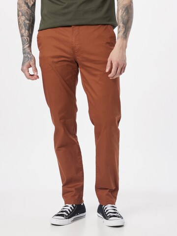 Slimfit Pantaloni chino 'Stuart' di SCOTCH & SODA in marrone: frontale