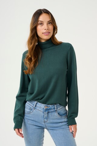 Pull-over 'CR Villea' Cream en vert : devant