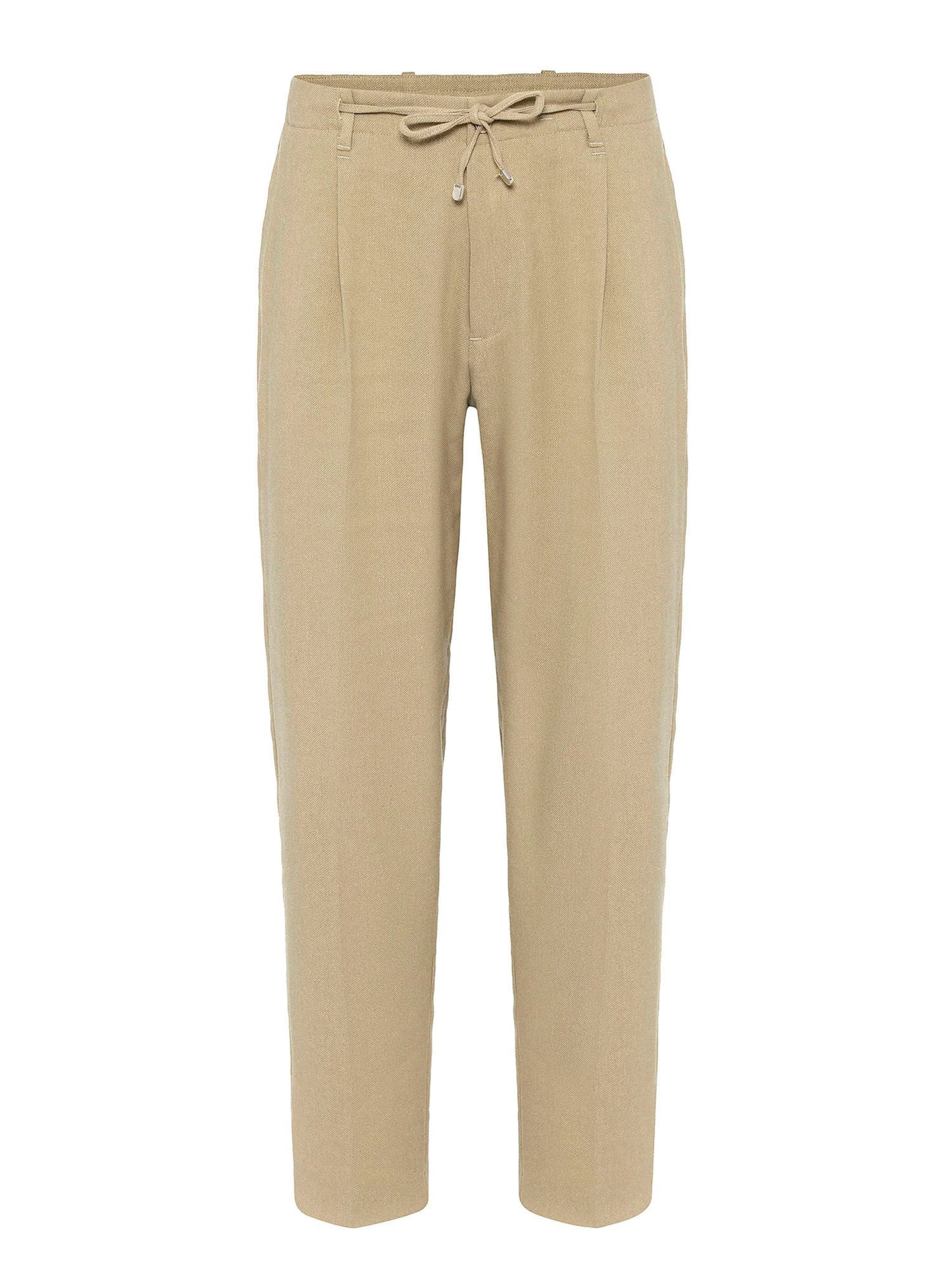 Antioch Regularen Hlače z naborki | zelena barva: sprednja stran