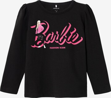 NAME IT T-shirt 'DALINA BARBIE' i svart: framsida