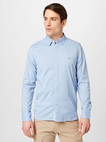 TOMMY HILFIGER Slim fit Button Up Shirt in Blue: front