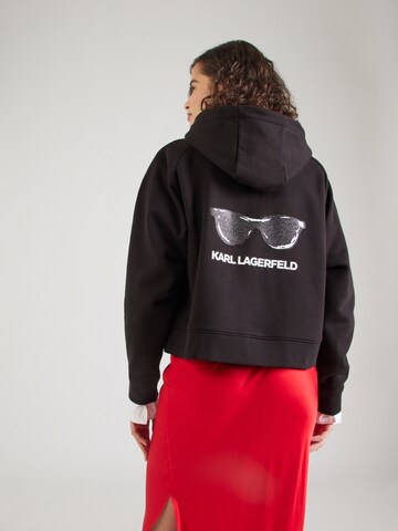 Karl Lagerfeld Кофта на молнии в Черный: спереди