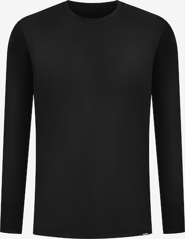 Smilodox Longsleeve Xion Casual Fit in Schwarz: Vorderseite