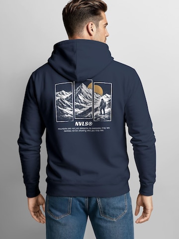 Neverless Sweatshirt 'Mountain Wanderer' in Blue