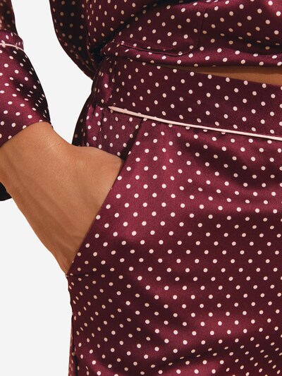ETAM Pyjamahose 'Artlight' in XS in burgunder / weiß, Produktansicht