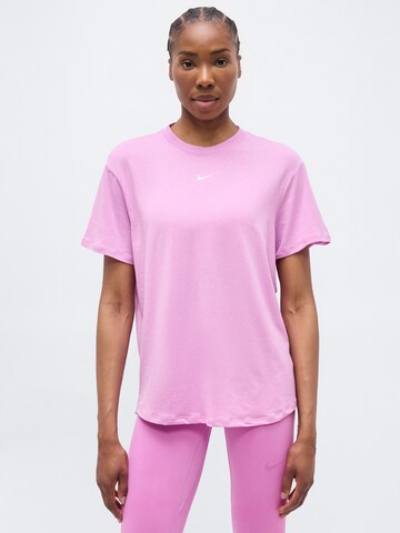NIKE Функциональная футболка 'ONE' в Ярко-розовый: спереди