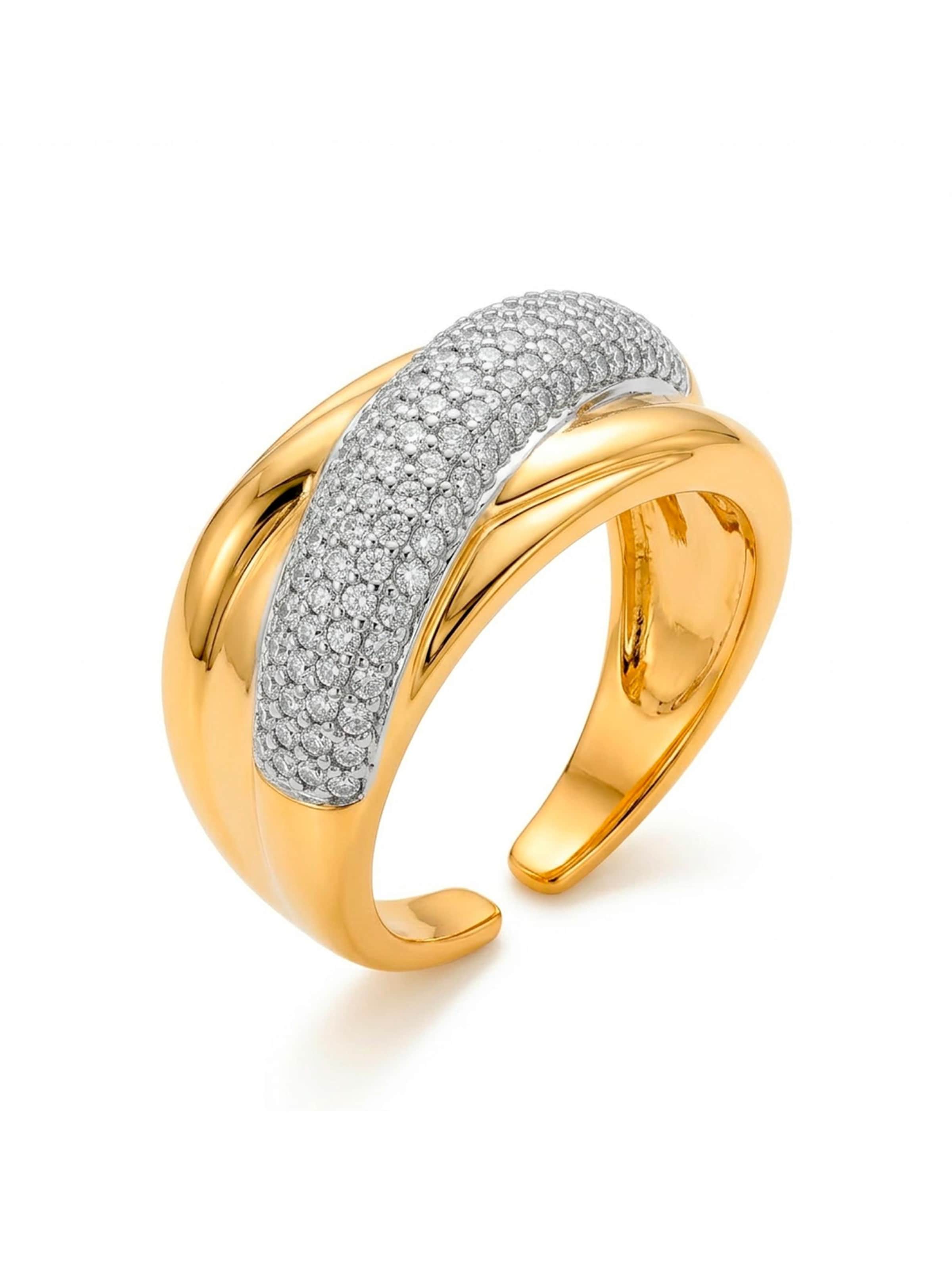 Luxenter Ring in 50-60 in de kleur Goud, Productweergave