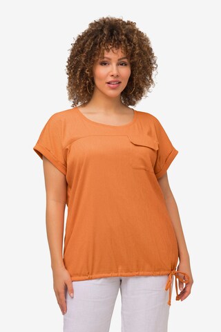 T-shirt Ulla Popken en orange : devant