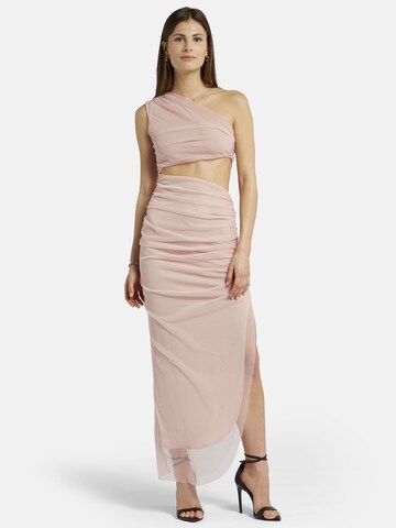 Robe Nicowa en rose : devant