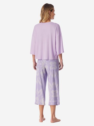 SCHIESSER Pyjama 'Modern Nightwear' in Lila
