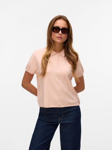 Pull-over 'VMLenny' VERO MODA en beige : devant