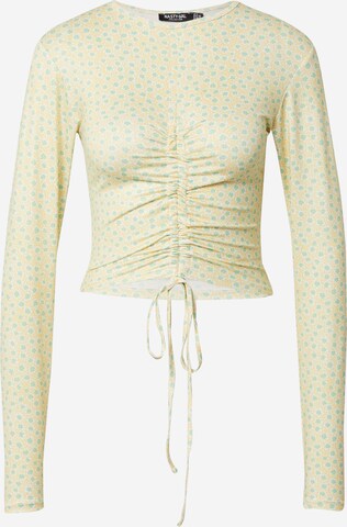 Nasty Gal Shirt in Geel: voorkant