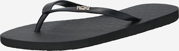 Tongs 'VIVA IV' ROXY en noir : devant