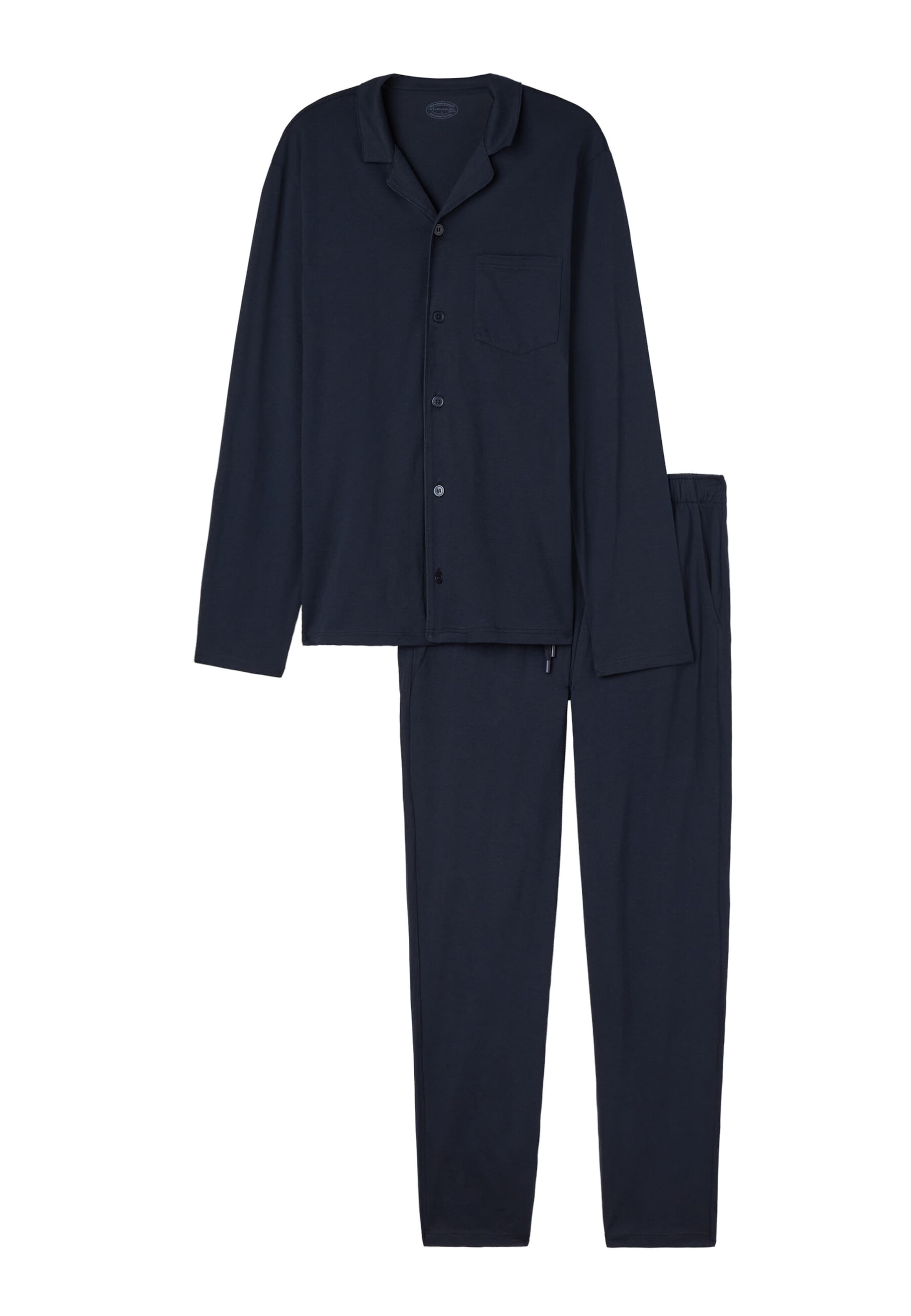 IUMAN Intimissimi Uomo Long Pajamas in Blue: front