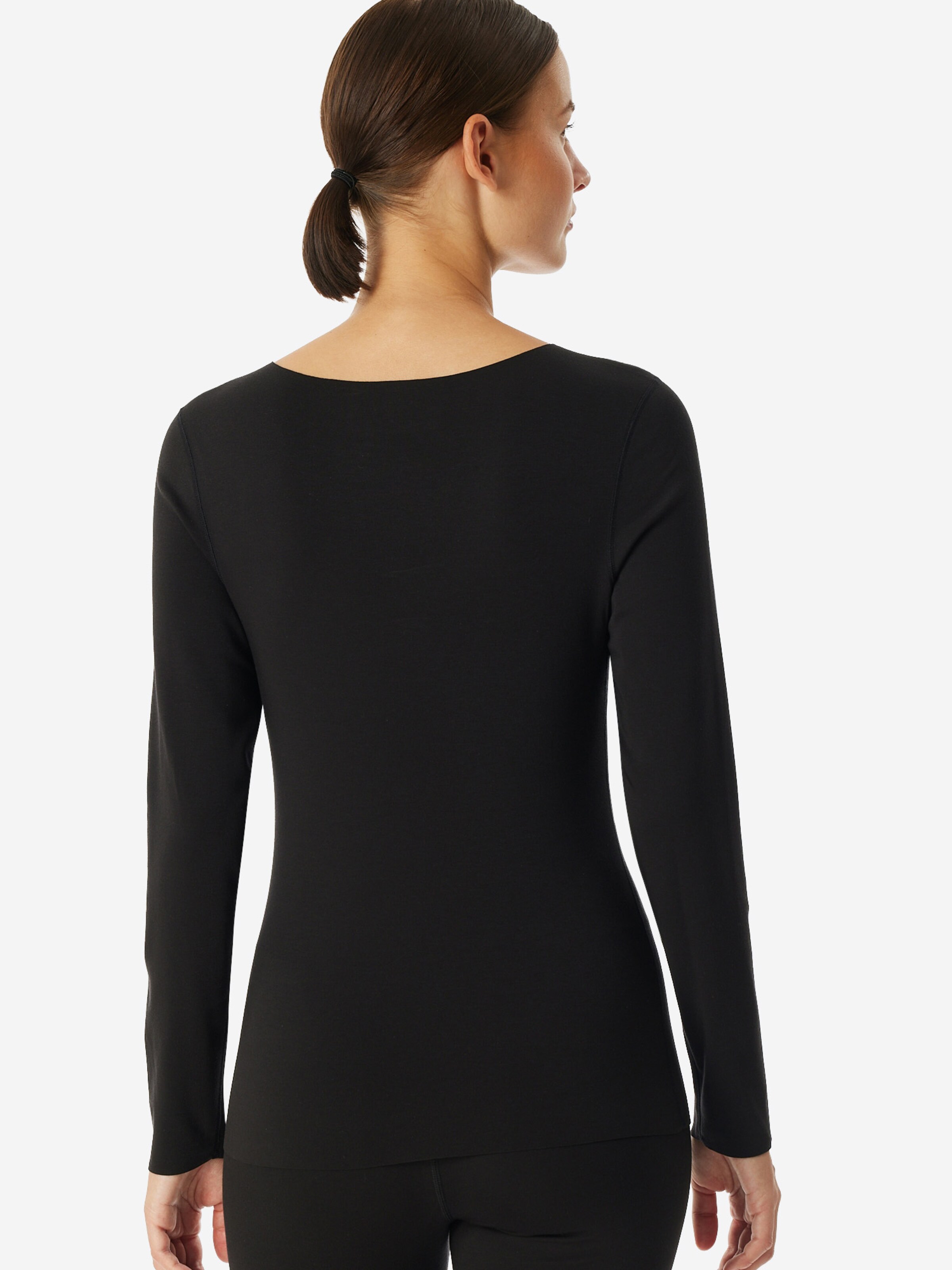 SCHIESSER Onderhemd ' Invisible Soft Warming ' in Zwart