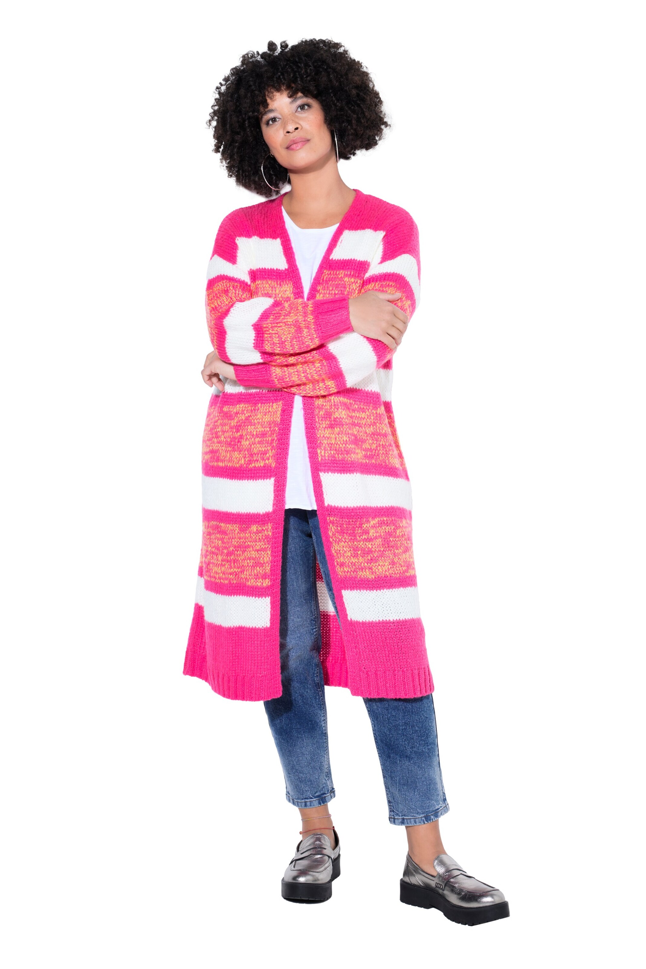 Angel of Style Knit cardigan in Pink: front