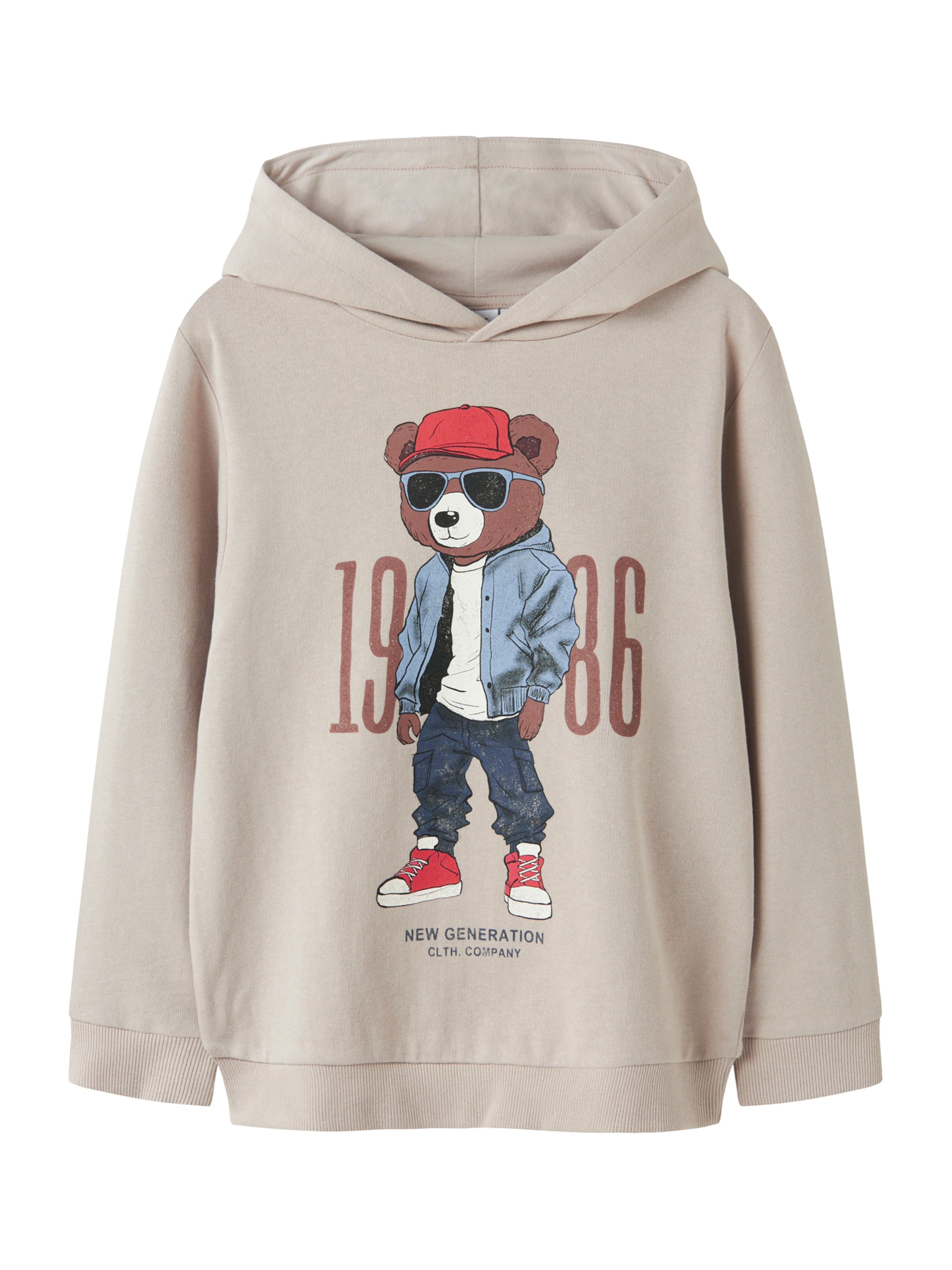 NAME IT - Sudadera 'NKMDobs' en gris: frente