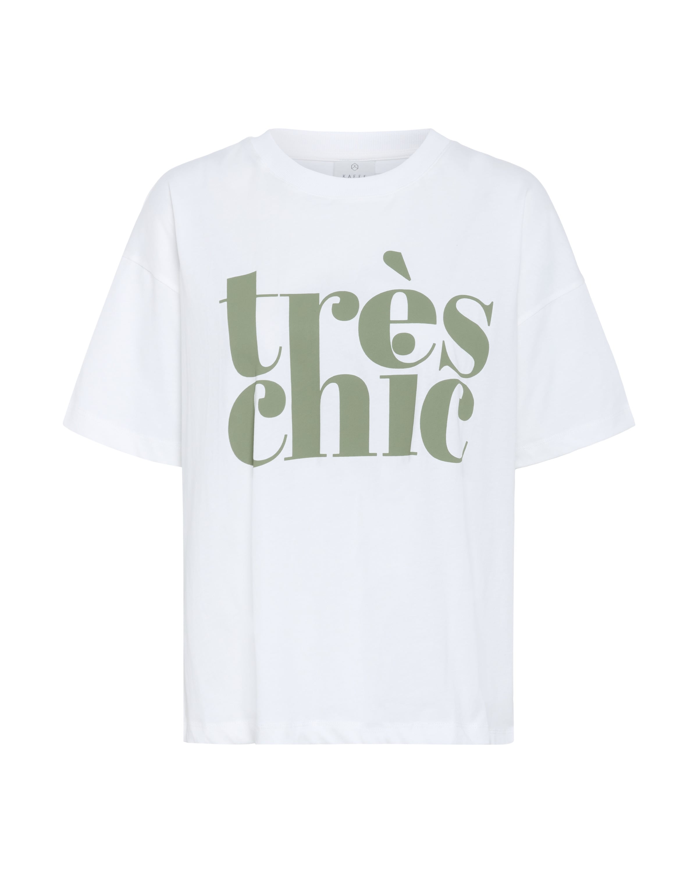 T-shirt 'Jenny' Kaffe en blanc : devant