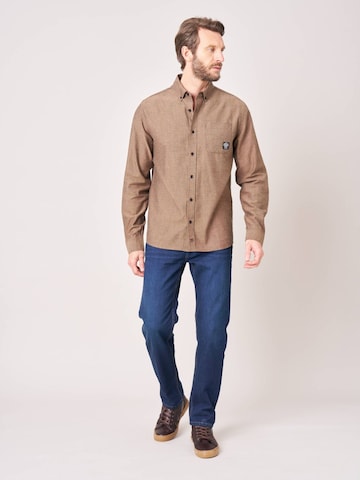 Deeluxe Regular fit Overhemd in Bruin