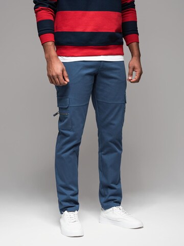 Ombre Regular Trousers in Blue: front